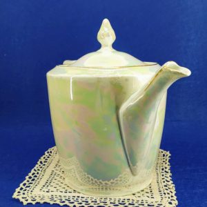 Union T jelzésű, Csehszlovák gyöngyházfényű porcelán teáskanna