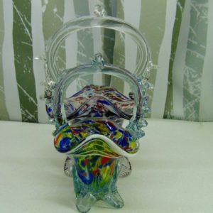 2 darab Cseh üveg kosárka