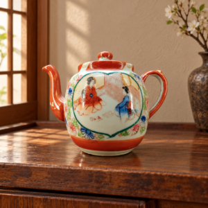 Japán porcelán teáskanna / Japanese Porcelain Teapot – illusztratív élőkép / illustrative lifestyle image