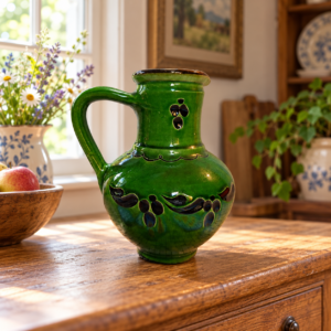 Népi kerámia boroskancsó / Folk Pottery Wine Jug – illusztratív élőkép / illustrative lifestyle image