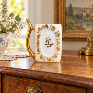 Karlovy Vary porcelán gyógyvizes ivópohár / Karlovy Vary Porcelain Spa Drinking Cup – illusztratív élőkép / illustrative lifestyle image