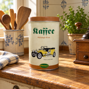 Kávés fémdoboz / Coffee Tin – illusztratív élőkép / illustrative lifestyle image