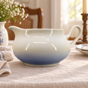 Apulum román porcelán szószos kiöntő / Apulum Romanian Porcelain Sauce Boat – illusztratív élőkép / illustrative lifestyle image