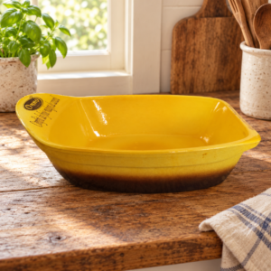 Francia mázas kerámiatál / French Glazed Ceramic Dish – illusztratív élőkép / illustrative lifestyle image