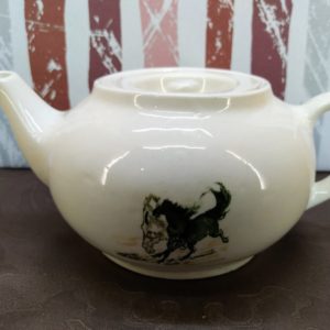 2 személyes lovas porcelán teáskészlet
