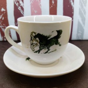 2 személyes lovas porcelán teáskészlet