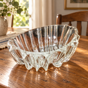 Vastag falú üveg kínálótál / Thick-Walled Glass Serving Dish – illusztratív élőkép / illustrative lifestyle image