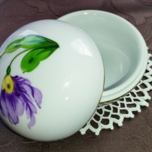 Herendi krókusz mintás gyűrű/ékszertartó