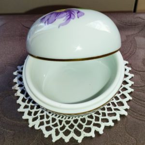 Herendi krókusz mintás gyűrű/ékszertartó