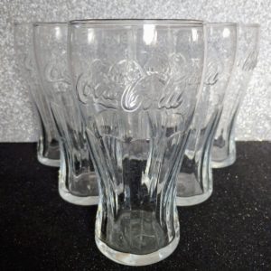 Retro vastagfalú 0,5 literes Coca-Colás pohárkészlet