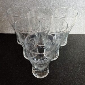 Retro vastagfalú 0,5 literes Coca-Colás pohárkészlet