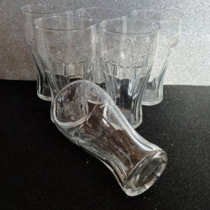 Retro vastagfalú 0,5 literes Coca-Colás pohárkészlet