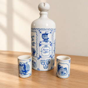 Bavaria porcelánflaska két pohárral / Bavaria porcelain flask with two cups – illusztratív élőkép / illustrative lifestyle image
