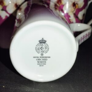 3 darab Royal Worcester Orchid White bögre