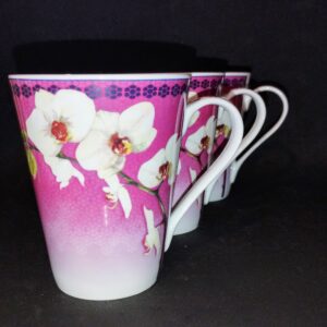 3 darab Royal Worcester Orchid White bögre