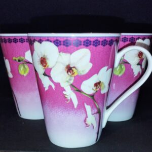 3 darab Royal Worcester Orchid White bögre