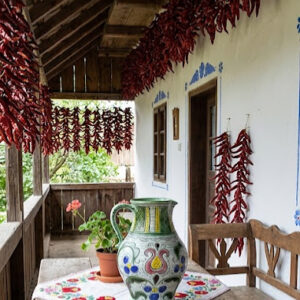 Egy kalocsai korsó autentikus környezetben.