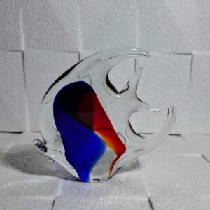 murano üveg, muránói üveg, murano hal, murano angyalhal, muránói díszüveg, muranói hal figura, kézzel fújt üveg, kézműves üvegfigura, üveg dísztárgy, színes üveg hal, vintage murano, murano paperweight, muranói műtárgy, üvegművészeti alkotás, olasz üveg, olasz művészeti üveg, díszüveg hal, vitrindísz, collectible glass fish, retro üveg figura, Murano glass, Murano fish, Murano angelfish, hand-blown glass, art glass sculpture, Murano art glass, glass fish figurine, colored glass sculpture, Italian glass, vintage Murano, Murano collectible, Murano paperweight fish, glass decor piece, Mid-century art glass handcrafted glass, Venetian glass, decorative glass fish, glass figurine, art glass collectible, retro glass sculpture,