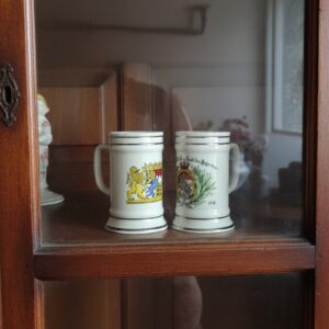 Mini bajor korsópár egy vitrinben