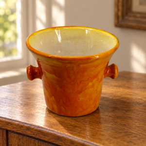 Kerámia kaspó mozsárformával / Mortar-Shaped Ceramic Planter – illusztratív élőkép / illustrative lifestyle image