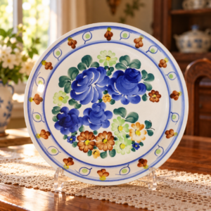 Lengyel Włocławek dísztányér / Polish Włocławek Decorative Plate – illusztratív élőkép / illustrative lifestyle image