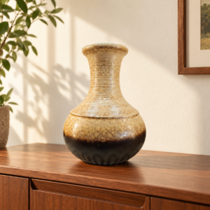 Jelzett retro kerámiaváza / Marked Retro Ceramic Vase – illusztratív élőkép / illustrative lifestyle image
