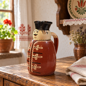 Miska kancsó falusi konyhában – hangulatkép / Hungarian Miska jug in a country kitchen – lifestyle image